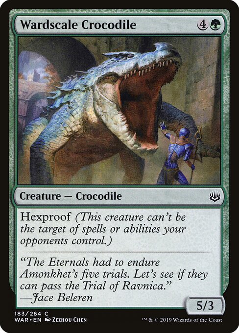 Wardscale Crocodile - War of the Spark Magic card
