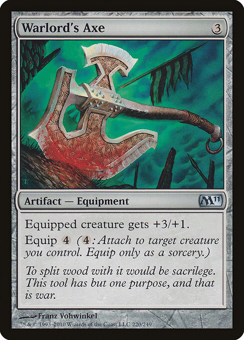 Warlord's Axe - Magic 2011 Magic card