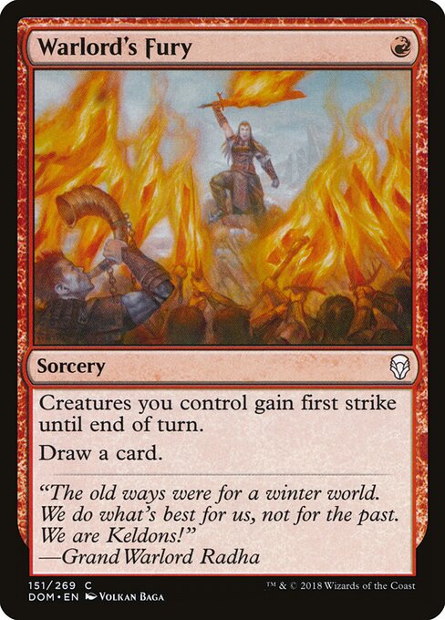 Warlord's Fury - Dominaria Magic card