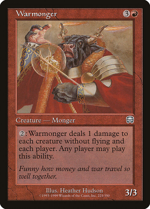 Warmonger - Mercadian Masques Magic card