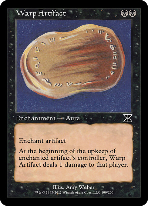 Warp Artifact - Masters Edition IV (#100) - Illustrated by Amy Weber - Magic: The Gathering Card