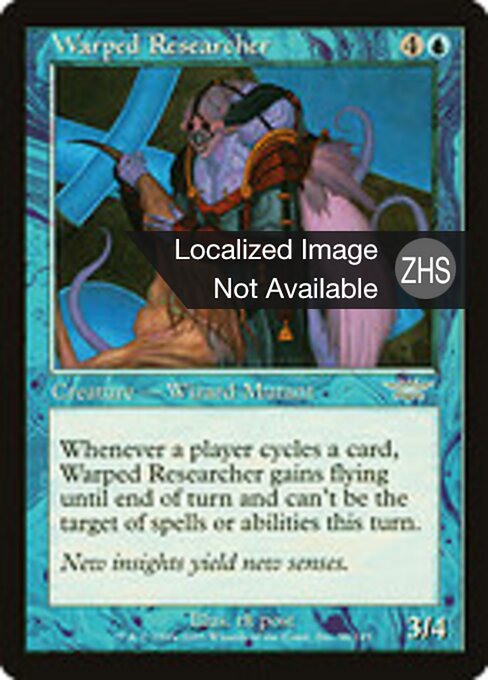 Warped Researcher - Legions (#56) - Illustrated by rk post - Magic: The Gathering Card
