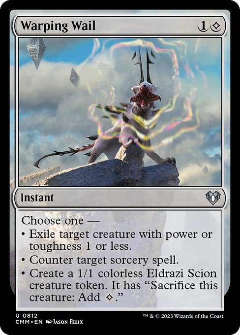 Warping Wail - Commander Masters (#812) - Illustrated by Jason Felix - Magic: The Gathering Card