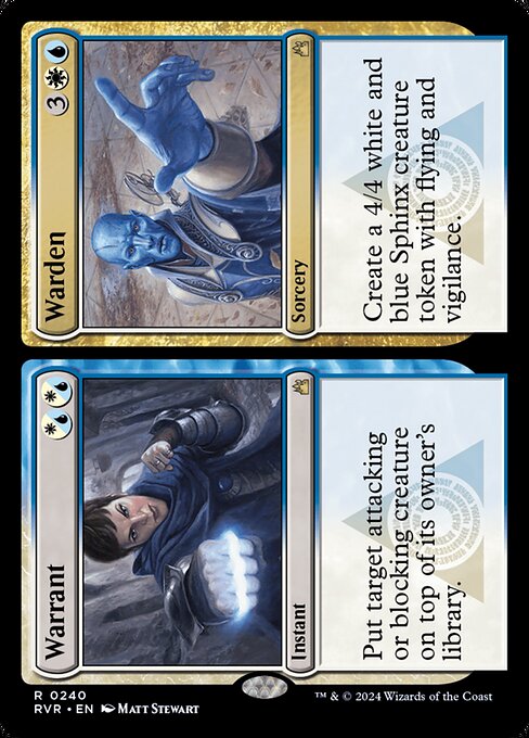 Warrant // Warden - Ravnica Remastered Magic card