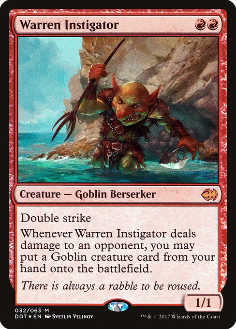 Warren Instigator - Duel Decks: Merfolk vs. Goblins Magic card