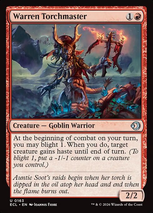 Warren Torchmaster - Lorwyn Eclipsed Magic card