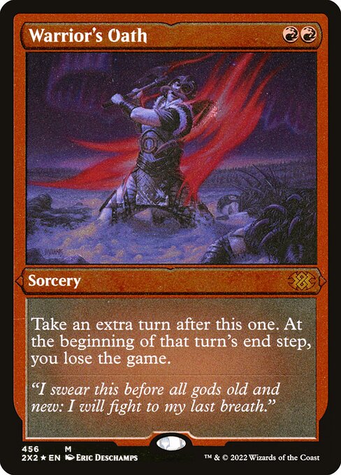 Warrior's Oath - Portal Three Kingdoms (#124) - Illustrated by Mitsuaki Sagiri - Magic: The Gathering Card