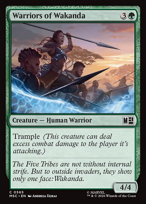 Warriors of Wakanda - Marvel Super Heroes Commander Magic card