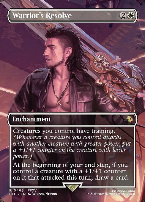 Warrior's Resolve - Final Fantasy Commander Magic card