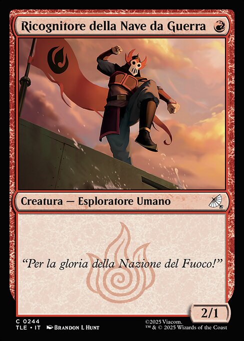 Kriegsschiff-Späher (Warship Scout) - Avatar: The Last Airbender Eternal (#244) - Illustrated by Brandon L. Hunt - Magic: The Gathering Card