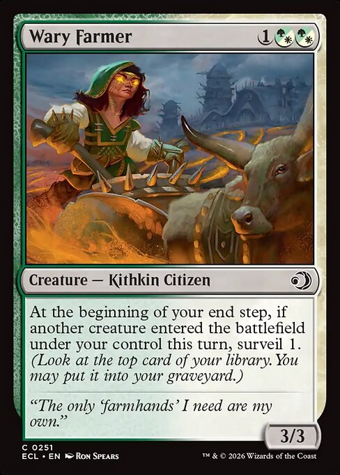 Wary Farmer - Lorwyn Eclipsed Magic card