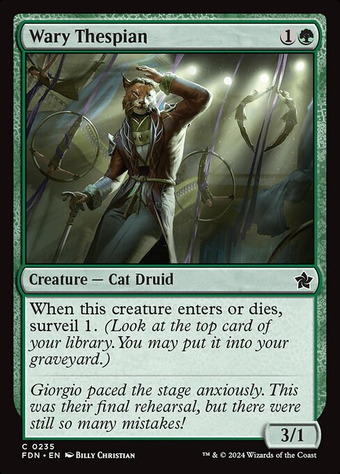Wary Thespian - Foundations Magic card