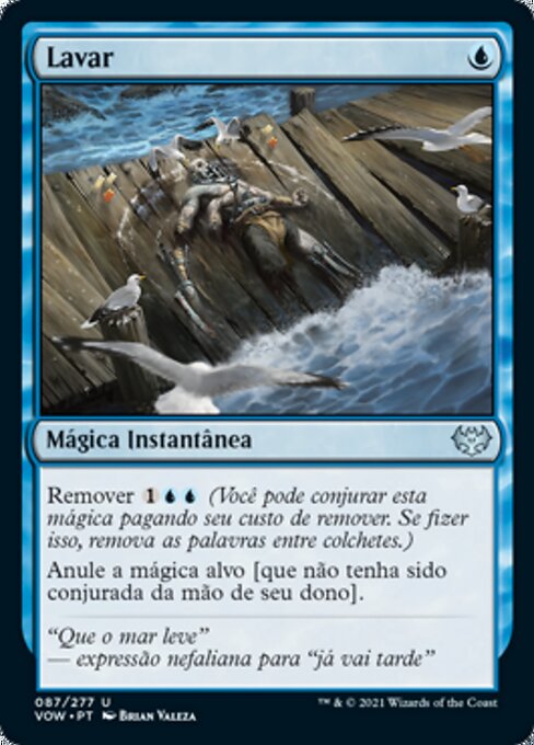 洗い落とし (Wash Away) - Innistrad: Crimson Vow (#87) - Illustrated by Brian Valeza - Magic: The Gathering Card