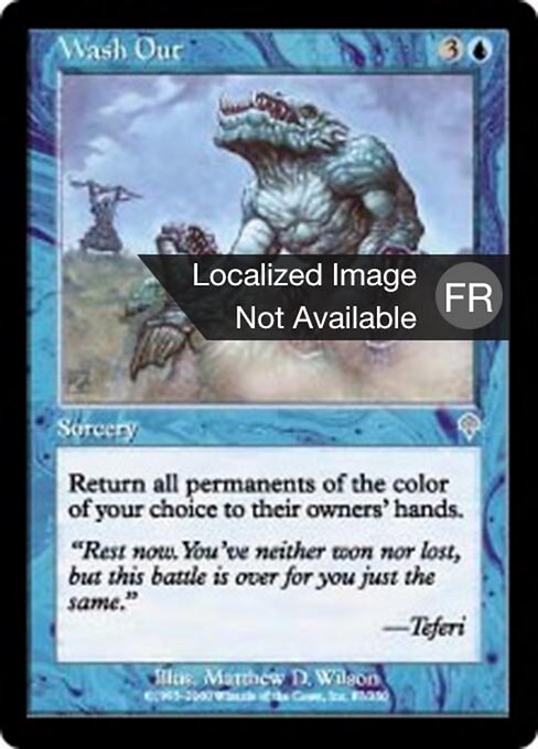 Wash Out - Invasion (#87) - Illustrated by Matthew D. Wilson - Magic: The Gathering Card