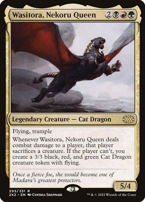 Wasitora, Nekoru Queen - Double Masters 2022 Magic card