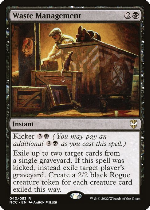 Waste Management - New Capenna Commander Magic card