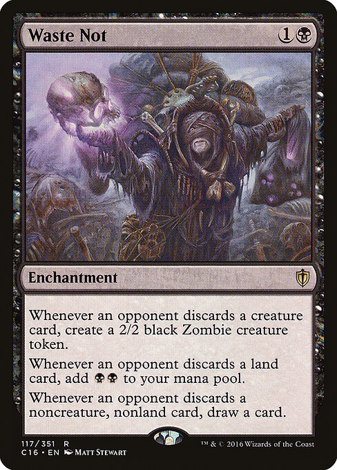 Waste Not - Commander 2016 Magic card