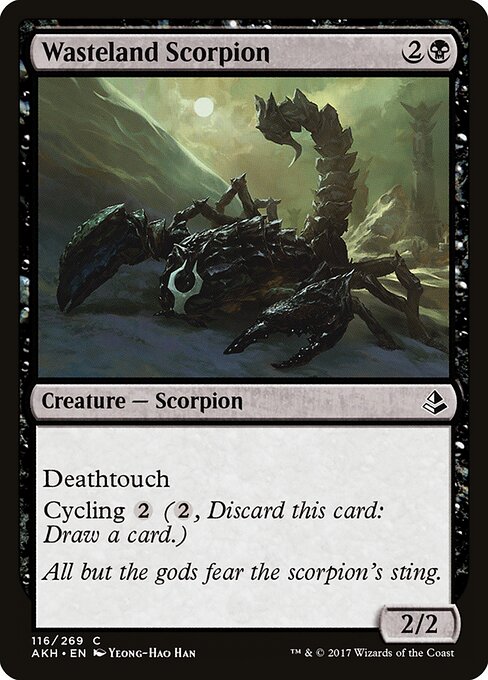 Wasteland Scorpion - Amonkhet (#116) - Illustrated by Yeong-Hao Han - Magic: The Gathering Card