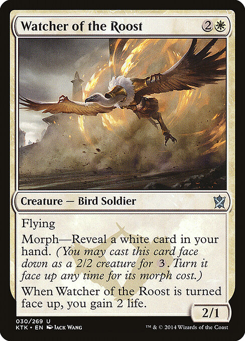 Watcher of the Roost - Khans of Tarkir (#30) - Illustrated by Jack Wang - Magic: The Gathering Card