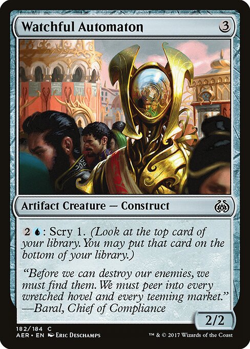 Watchful Automaton - Aether Revolt Magic card