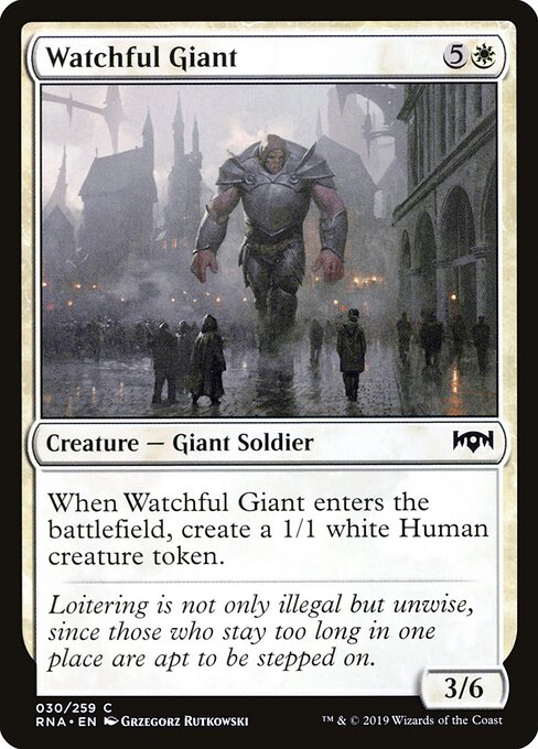 Watchful Giant - Ravnica Allegiance Magic card