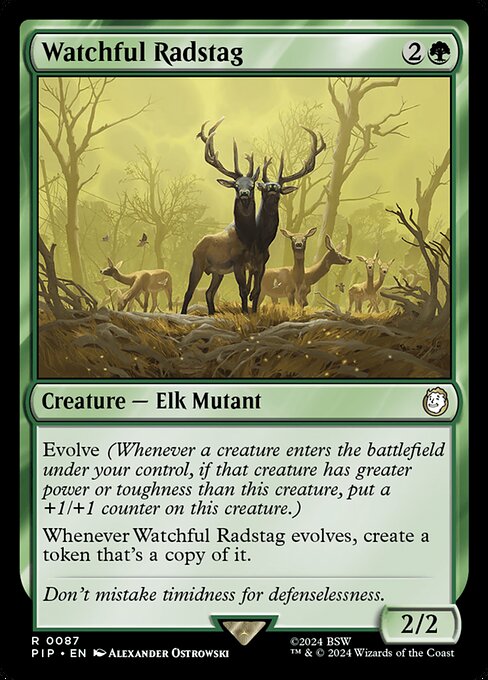 Watchful Radstag - Fallout Magic card