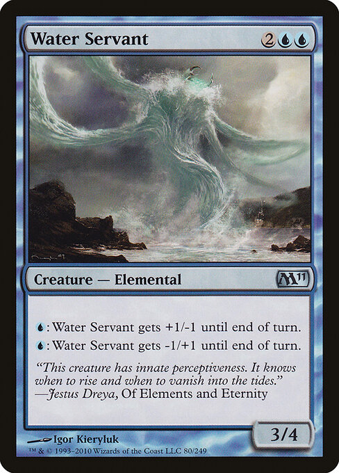 Water Servant - Magic 2011 (#80) - Illustrated by Igor Kieryluk - Magic: The Gathering Card