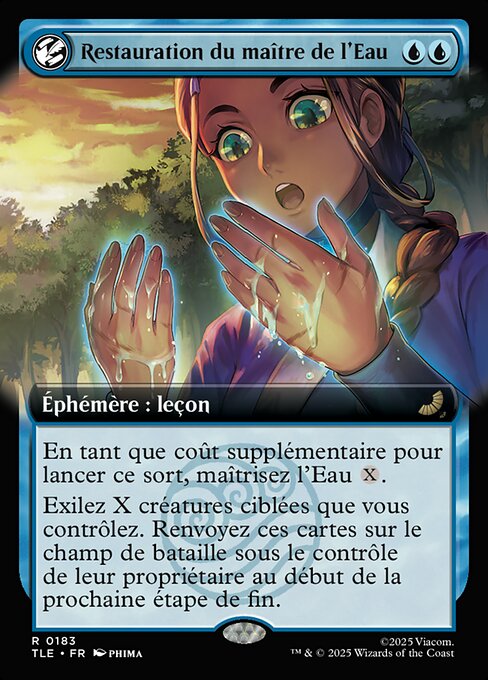 Restauration du maître de l'Eau (Waterbender's Restoration) - Avatar: The Last Airbender Eternal (#183) - Illustrated by Phima - Magic: The Gathering Card