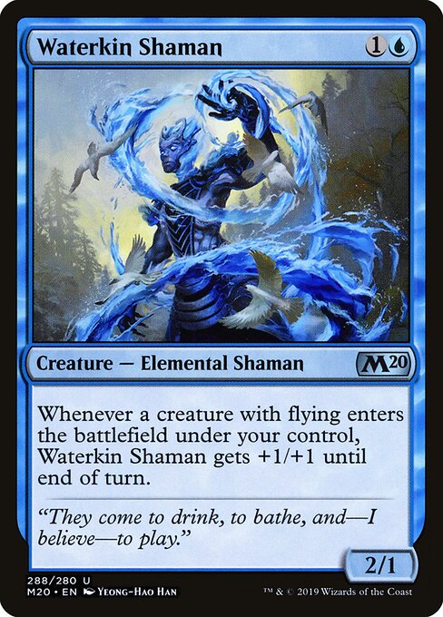 Waterkin Shaman - Core Set 2020 Magic card