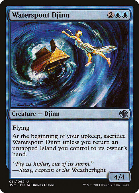 Waterspout Djinn - Duel Decks Anthology: Jace vs. Chandra Magic card