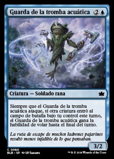 Garde des trombes (Waterspout Warden) - Bloomburrow (#80) - Illustrated by J.P. Targete - Magic: The Gathering Card