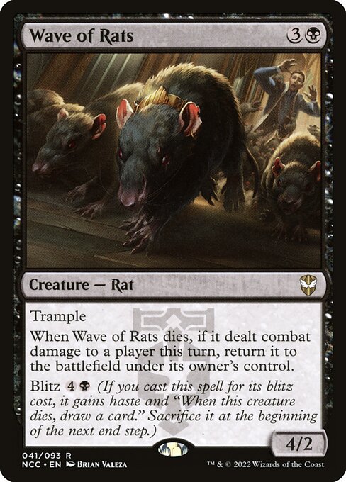 Wave of Rats - New Capenna Commander Magic card