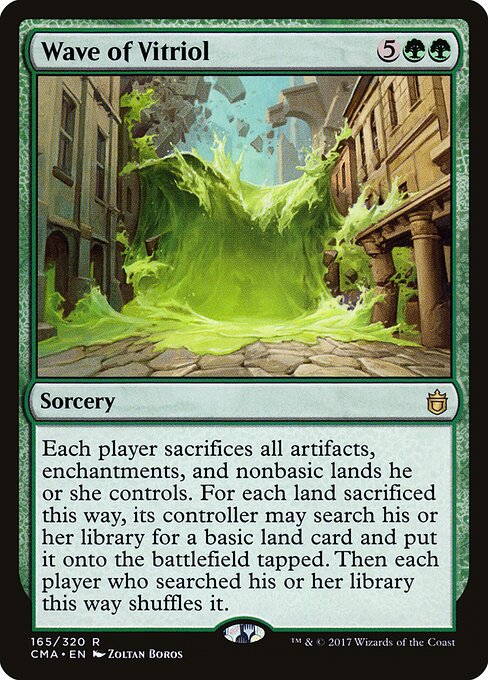 Ondata di Vetriolo (Wave of Vitriol) - Commander 2014 (#51) - Illustrated by Zoltan Boros - Magic: The Gathering Card