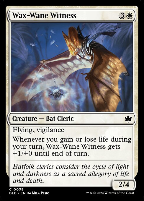 Wax-Wane Witness - Bloomburrow Magic card