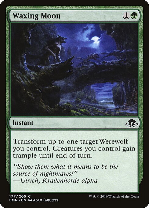 Waxing Moon - Eldritch Moon Magic card
