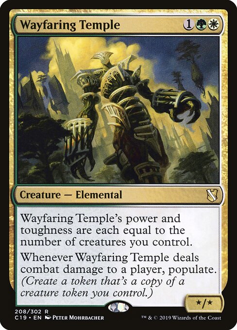 Wayfaring Temple - Commander 2019 (#208) - Illustrated by Peter Mohrbacher - Magic: The Gathering Card