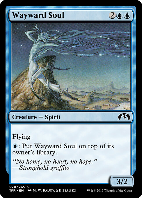 Wayward Soul - Tempest Remastered (#78) - Illustrated by M. W. Kaluta & DiTerlizzi - Magic: The Gathering Card