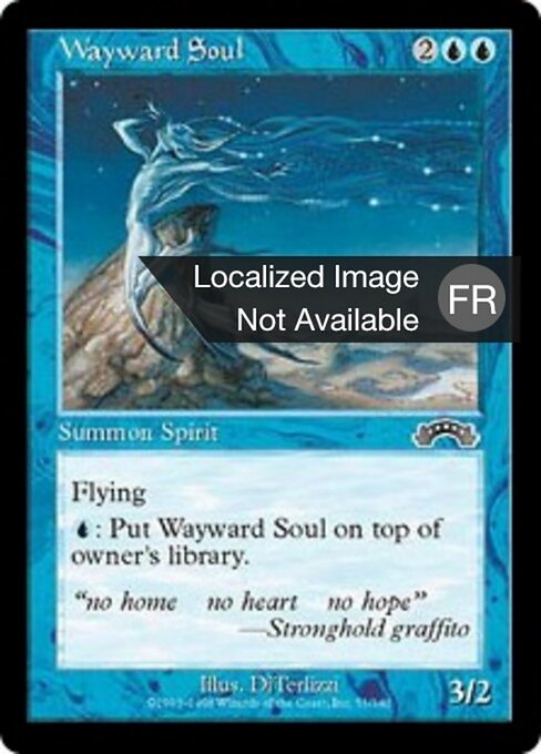 Ame rétive (Wayward Soul) - Exodus (#51) - Illustrated by M. W. Kaluta & DiTerlizzi - Magic: The Gathering Card