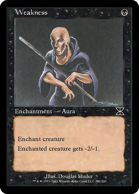 Weakness - Masters Edition IV Magic card