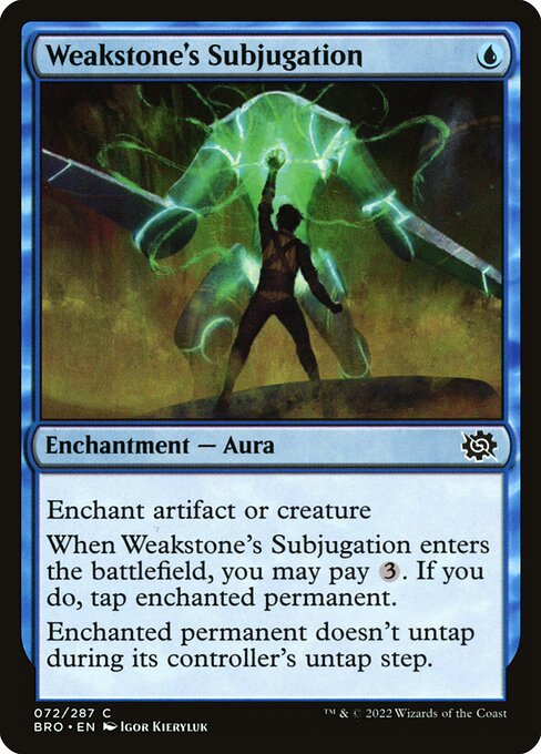 Weakstone's Subjugation - The Brothers' War Magic card