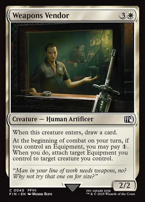 Weapons Vendor - Final Fantasy Magic card