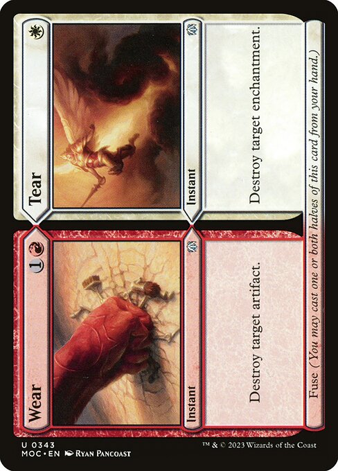 Wear // Tear - March of the Machine Commander Magic card