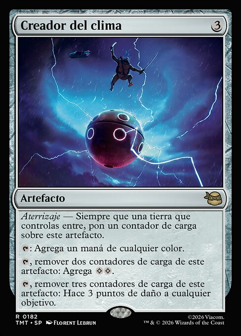 Creador del clima (Weather Maker) - Teenage Mutant Ninja Turtles (#182) - Illustrated by Florent Lebrun - Magic: The Gathering Card