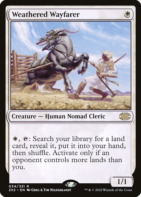 Weathered Wayfarer - Double Masters 2022 Magic card