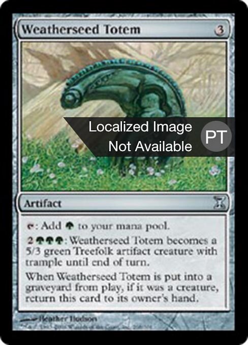 Totem da Semente dos Ventos (Weatherseed Totem) - Time Spiral (#268) - Illustrated by Heather Hudson - Magic: The Gathering Card