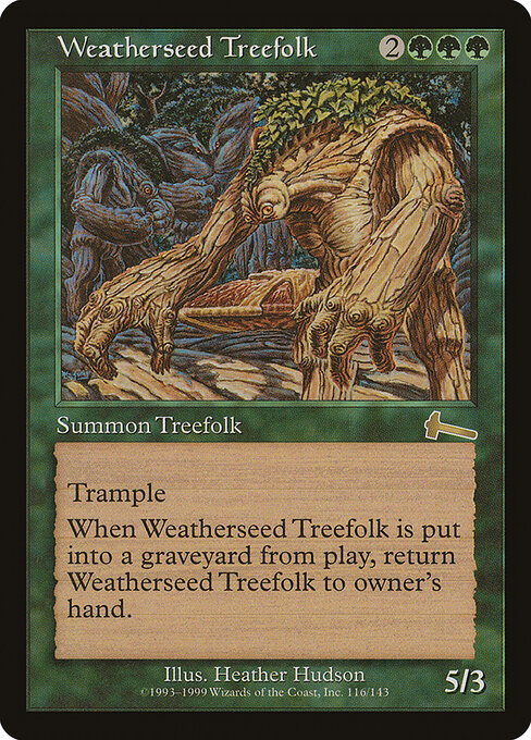 Weatherseed Treefolk - Urza's Legacy Magic card