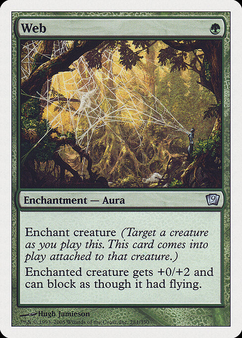 Web - Ninth Edition (#281) - Illustrated by Hugh Jamieson - Magic: The Gathering Card