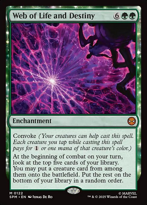 Web of Life and Destiny - Marvel's Spider-Man Magic card