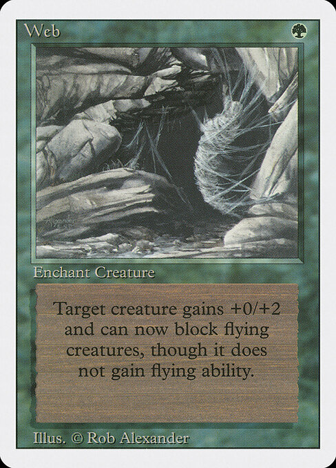 Web - Revised Edition (#229) - Illustrated by Rob Alexander - Magic: The Gathering Card