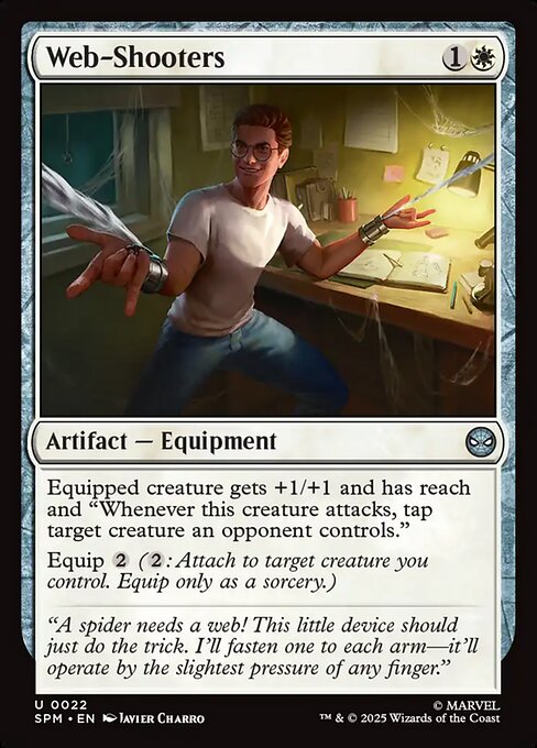 Web-Shooters - Marvel's Spider-Man (#22) - Illustrated by Javier Charro - Magic: The Gathering Card